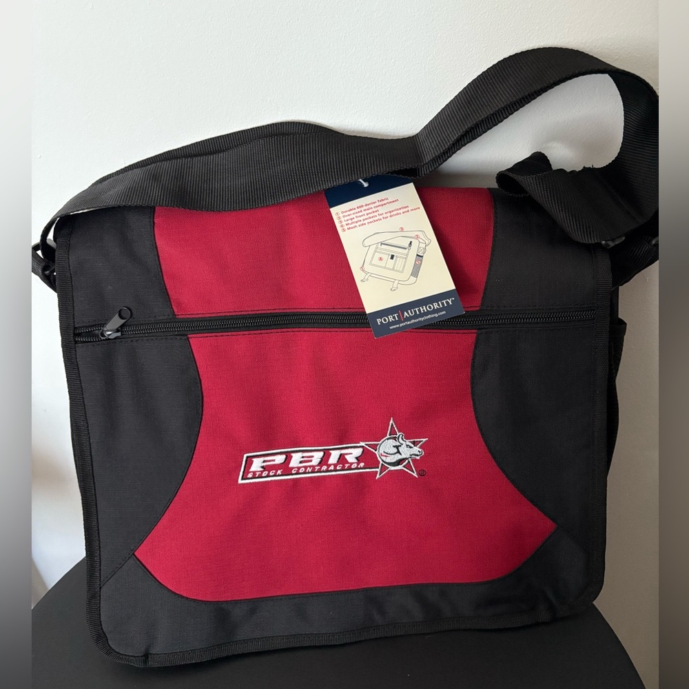 NWT Genuine Vintage PBR Logo Stock Contractor’s Laptop Messenger Bag. Western